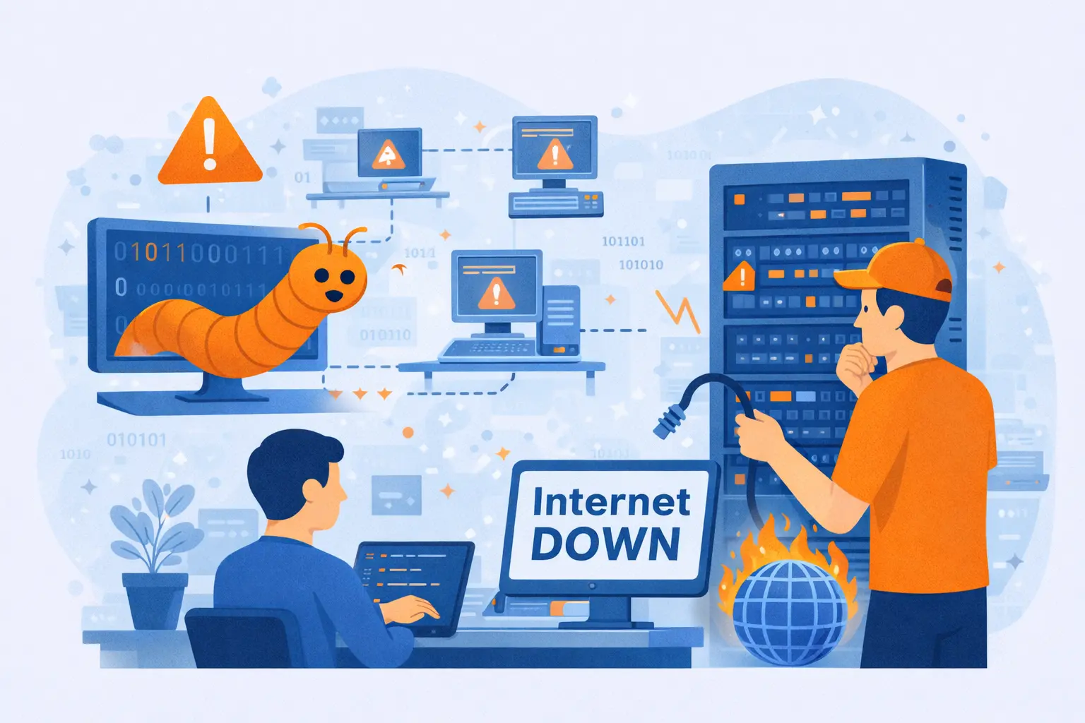 ver morris - les debuts de la cybersecurite